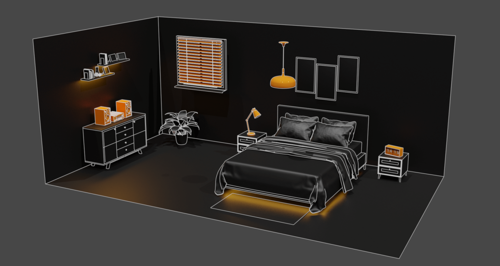 smartes Schlafzimmer - SmartBrain - Loxone Schweiz